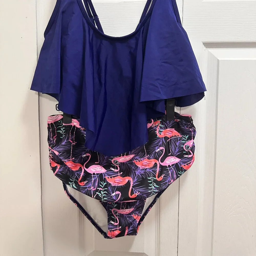(BUY 2 GET 1 FREE  )Women Bikini Set Tank Top High Waist Bottom - Picture 4 of 16